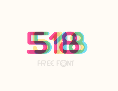 518 Free font